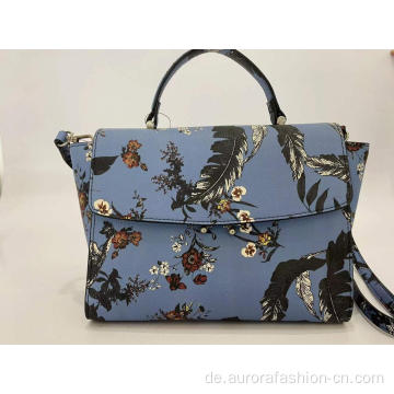 PU Hauptmaterial Blau Elegante Handtaschen